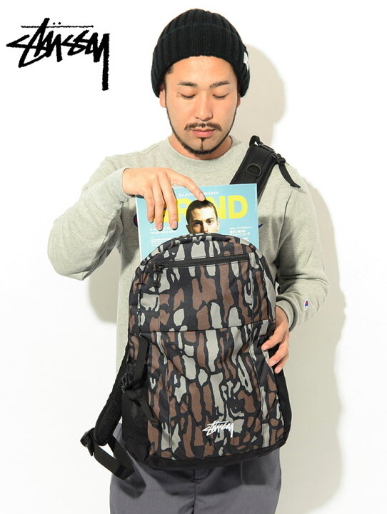 楽天市場 ステューシー Stussy リュック Tree Bark Stussy Backpack バックパック Daypack デイパック Bag バッグ 普段使い 通勤 通学 旅行 メンズ レディース ユニセックス 男女兼用 Usaモデル 正規 品 ストゥーシー スチューシー 小物 Ice Field アイス