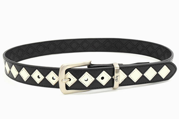 楽天市場】ステューシー STUSSY ベルト メンズ Argyle Stitch Leather 