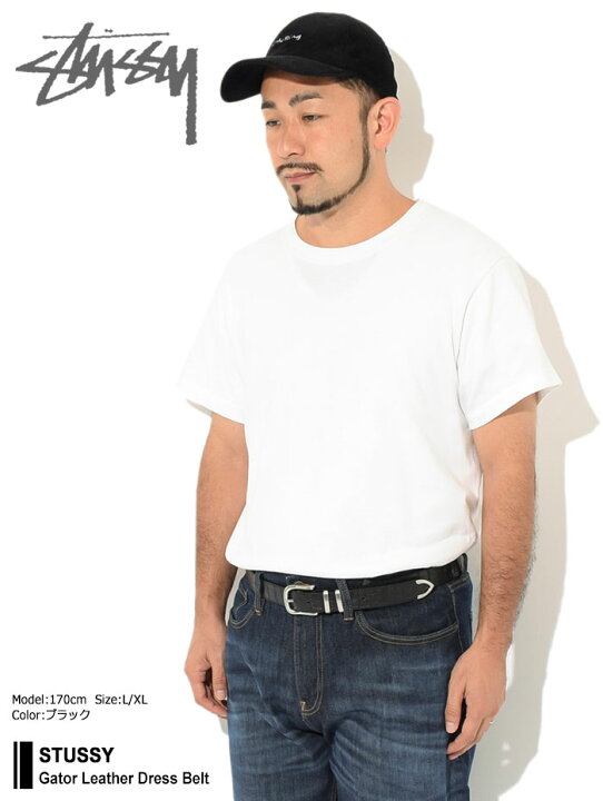 楽天市場】ステューシー STUSSY ベルト メンズ Gator Leather Dress 