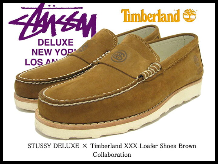 楽天市場】ステューシー STUSSY×Timberland XXX ローファー シューズ 