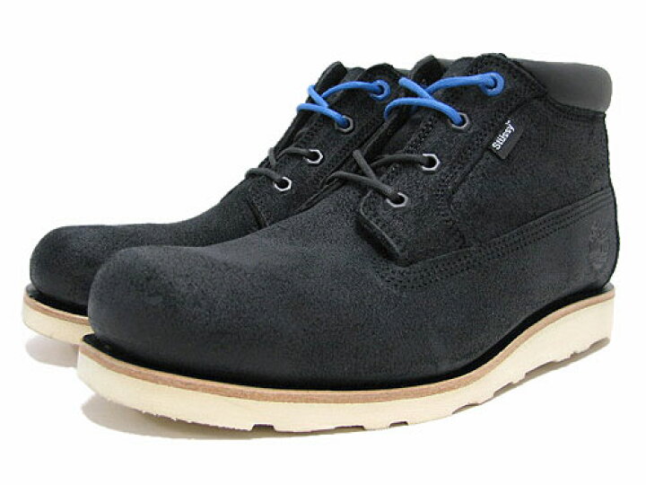 楽天市場】ステューシー STUSSY×Timberland 4アイレット チャッカ 黒  