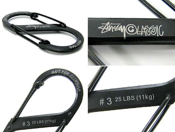 楽天市場】ステューシー STUSSY No.3 カラビナ(stussy s-binder 