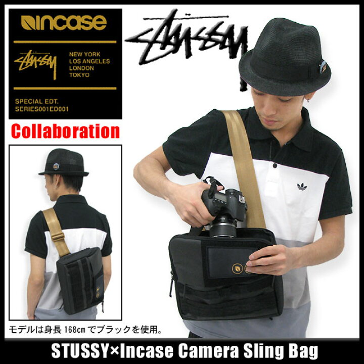 楽天市場】ステューシー STUSSY×Incase Camera Sling バッグ 
