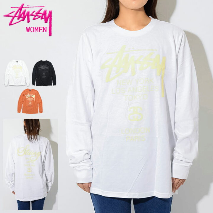 楽天市場】ステューシー STUSSY Tシャツ 長袖 レディース WOMEN World 