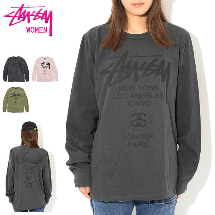 楽天市場】ステューシー STUSSY Tシャツ 長袖 レディース WOMEN World  