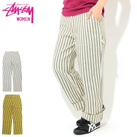 ステューシー STUSSY パンツ レディース WOMEN Piper Stripe Carpenter ( stussy pant カーペンターパンツ ボトムス ガールズ ウーマンズ ウィメンズ ladies Ladys WOMENS 女性用 ベーシック 216090 USAモデル 正規 品 ストゥーシー スチューシー )