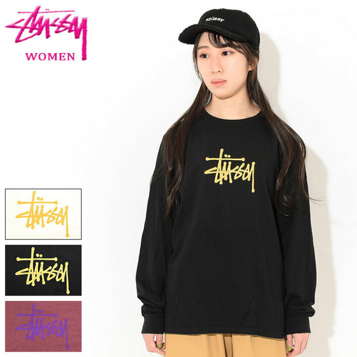 楽天市場 ステューシー Stussy Tシャツ 長袖 レディース Women Basic Stussy Pigment Dyed ピグメント ティー シャツ カットソー トップス ロンティー ロンt ガールズ ウーマンズ ウィメンズ 女性用 Usaモデル 正規 品 ストゥーシー スチューシー Ice Field