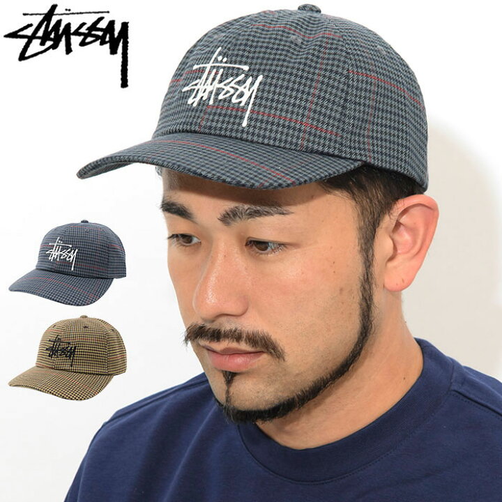 楽天市場】ステューシー STUSSY キャップ 帽子 Big Logo Check Low Pro 