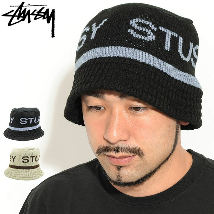 楽天市場】ステューシー STUSSY バケット ハット Jacquard Knit Bucket 