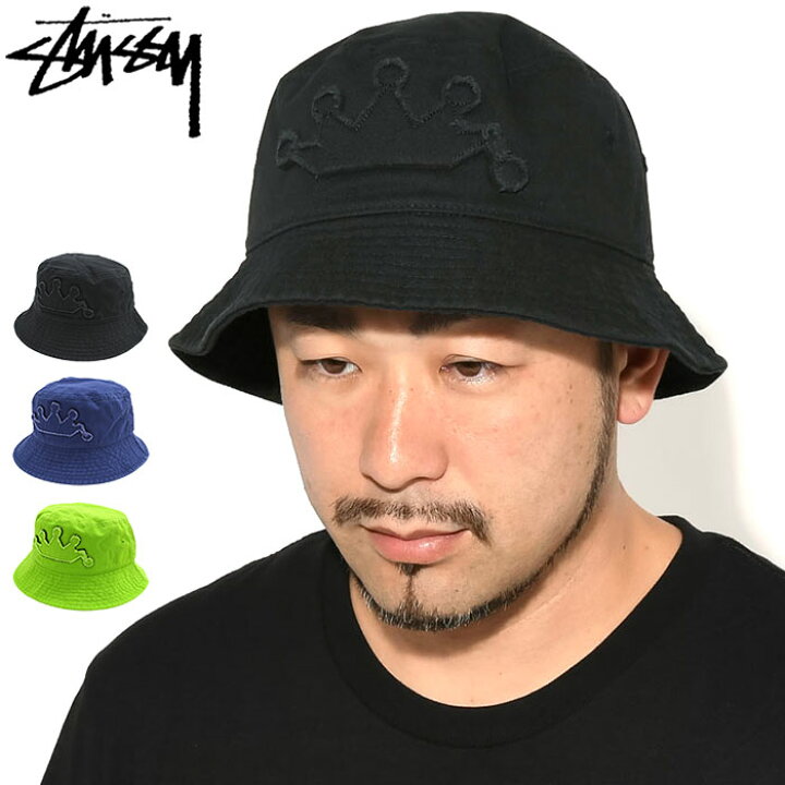 楽天市場】ステューシー STUSSY バケット ハット Crown Applique 