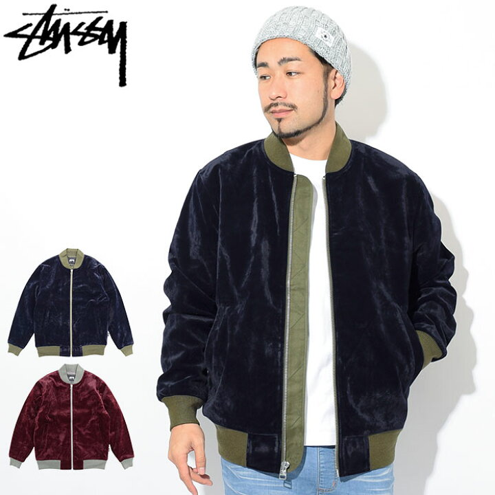 楽天市場】ステューシー STUSSY ジャケット メンズ Velvet Bomber  