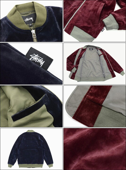 楽天市場】ステューシー STUSSY ジャケット メンズ Velvet Bomber 