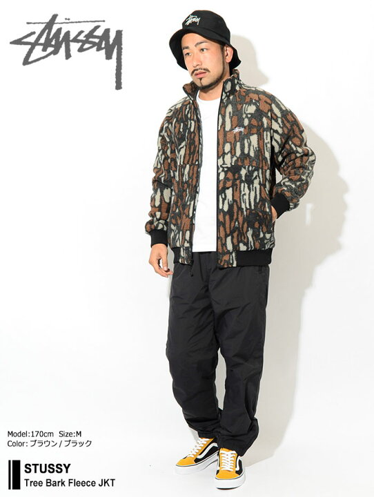 楽天市場】ステューシー STUSSY ジャケット メンズ Tree Bark Fleece 