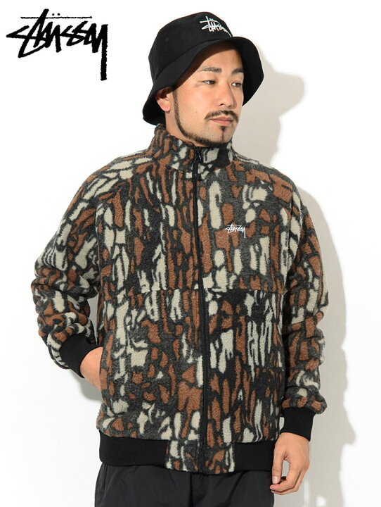 楽天市場】ステューシー STUSSY ジャケット メンズ Tree Bark Fleece 