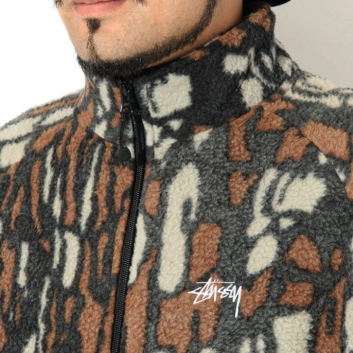 楽天市場】ステューシー STUSSY ジャケット メンズ Tree Bark Fleece 