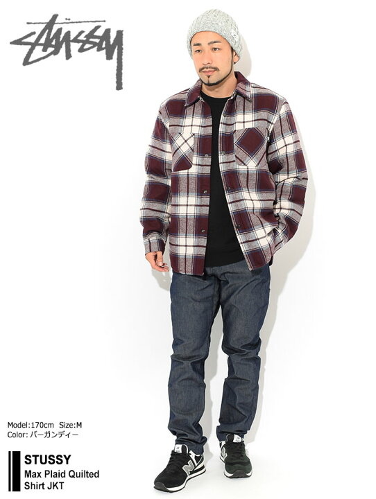 楽天市場】ステューシー STUSSY ジャケット メンズ Max Plaid Quilted 
