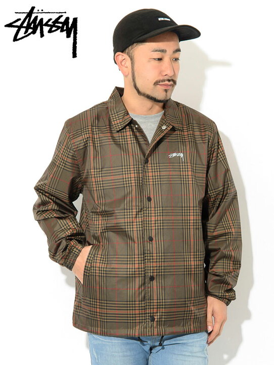 楽天市場】ステューシー STUSSY ジャケット メンズ Plaid Coach 