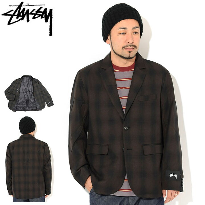 楽天市場】ステューシー STUSSY ジャケット メンズ Shadow Plaid Sport 