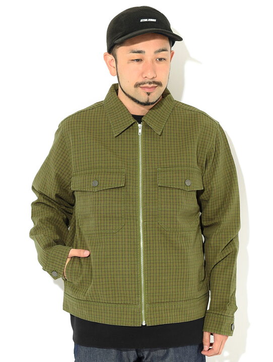 楽天市場】ステューシー STUSSY ジャケット メンズ Check Garage 