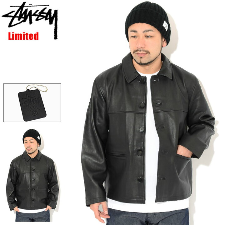 楽天市場】ステューシー STUSSY ジャケット メンズ Marlon Leather  