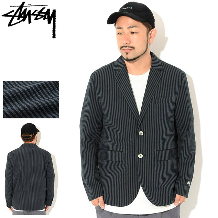 楽天市場】ステューシー STUSSY ジャケット メンズ Stripe Seersucker 