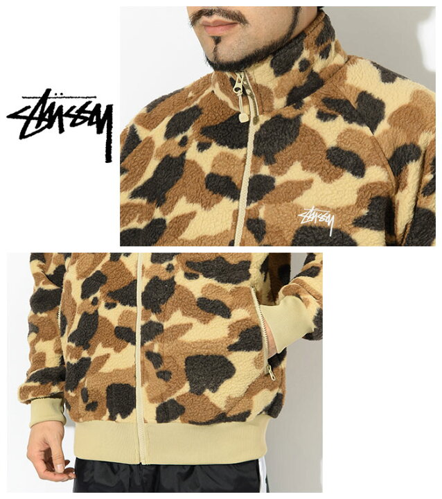 楽天市場】ステューシー STUSSY ジャケット メンズ Camo Fleece 