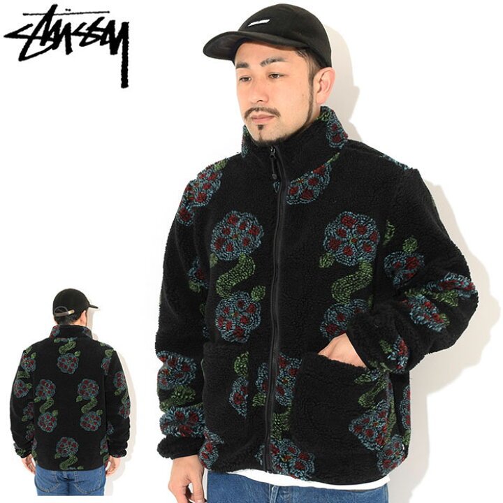 楽天市場】ステューシー STUSSY ジャケット メンズ Flor Sherpa Mock  
