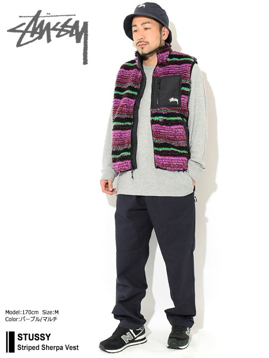 楽天市場】ステューシー STUSSY ジャケット メンズ Striped Sherpa 