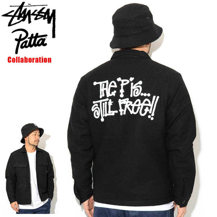 楽天市場】ステューシー STUSSY ジャケット メンズ Patta Boiled Wool 