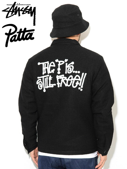 楽天市場】ステューシー STUSSY ジャケット メンズ Patta Boiled Wool 