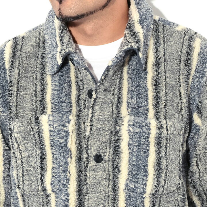 楽天市場】ステューシー STUSSY ジャケット メンズ Stripe Sherpa 