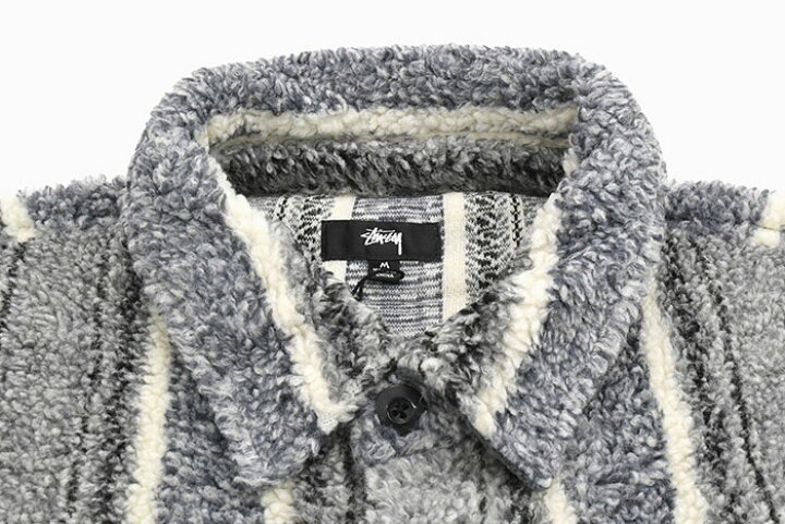 楽天市場】ステューシー STUSSY ジャケット メンズ Stripe Sherpa 