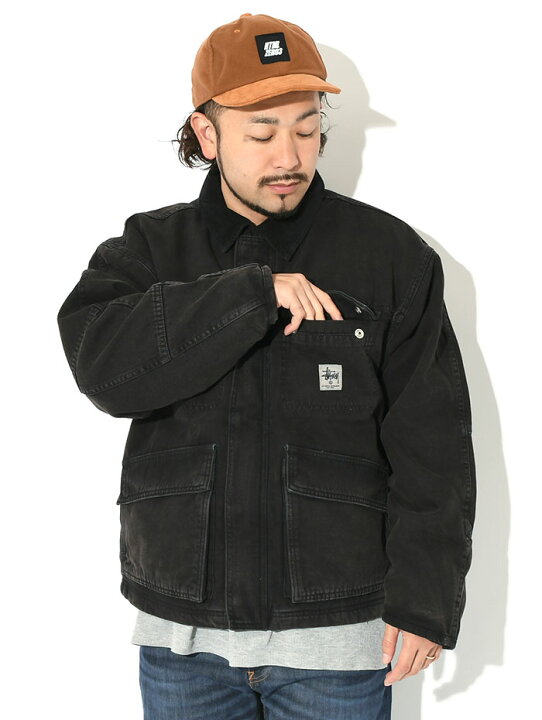 楽天市場】ステューシー STUSSY ジャケット メンズ Washed Canvas Shop 