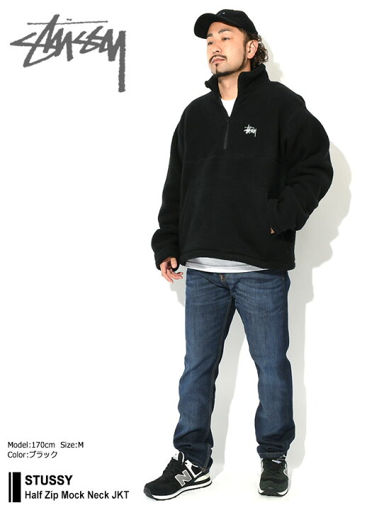 楽天市場】ステューシー STUSSY ジャケット メンズ Half Zip Mock Neck  