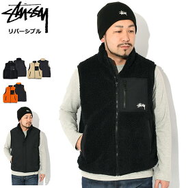 ステューシー STUSSY ジャケット メンズ Sherpa Reversible ( stussy Vest ベスト シェルパ フリースジャケット FLEECE JACKET JAKET アウター ジャンパー・ブルゾン メンズ・男性用 118528 USAモデル 正規 品 ストゥーシー スチューシー ) ice field icefield