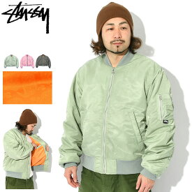 ステューシー STUSSY ジャケット メンズ Dyed Nylon Bomber ( stussy JKT ボンバージャケット ミリタリージャケット JACKET アウター ジャンパー・ブルゾン メンズ・男性用 115694 115618 USAモデル 正規 品 ストゥーシー スチューシー ) ice field icefield