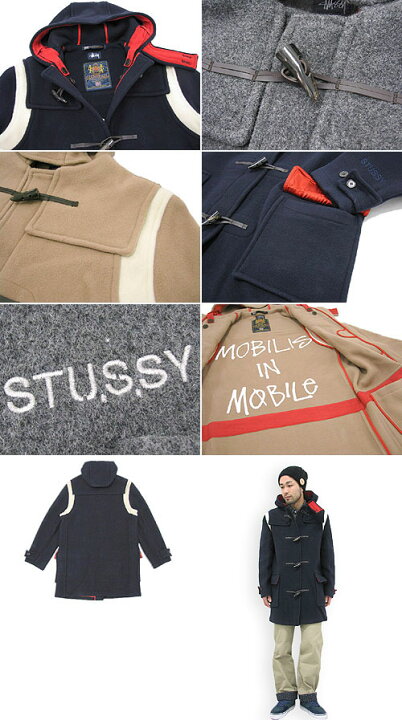 楽天市場】ステューシー STUSSY×GLOVERALL Duffle Coat ジャケット 