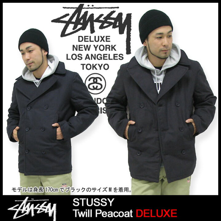楽天市場】ステューシー STUSSY Twill ピーコート デラックス(stussy 