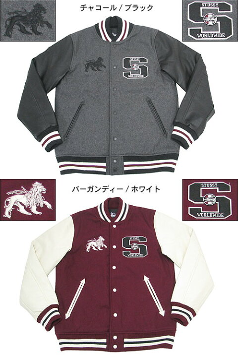 楽天市場】ステューシー STUSSY World Wide Letterman ジャケット 