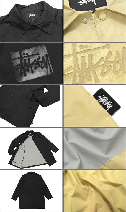 Stussy ロング フード付コーチジャケット Sサイズ Coaches Jacket 
