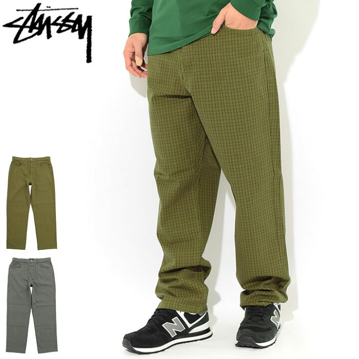 楽天市場】ステューシー STUSSY パンツ メンズ Check Big OL ( stussy 