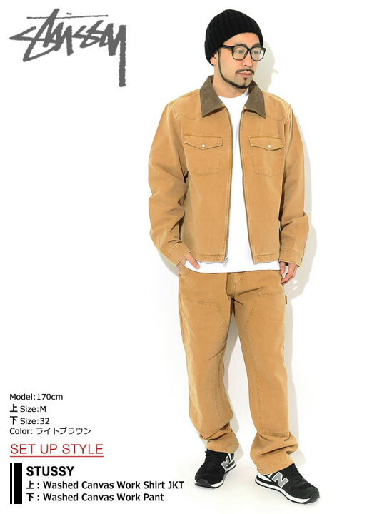 楽天市場】ステューシー STUSSY パンツ メンズ Washed Canvas Work 