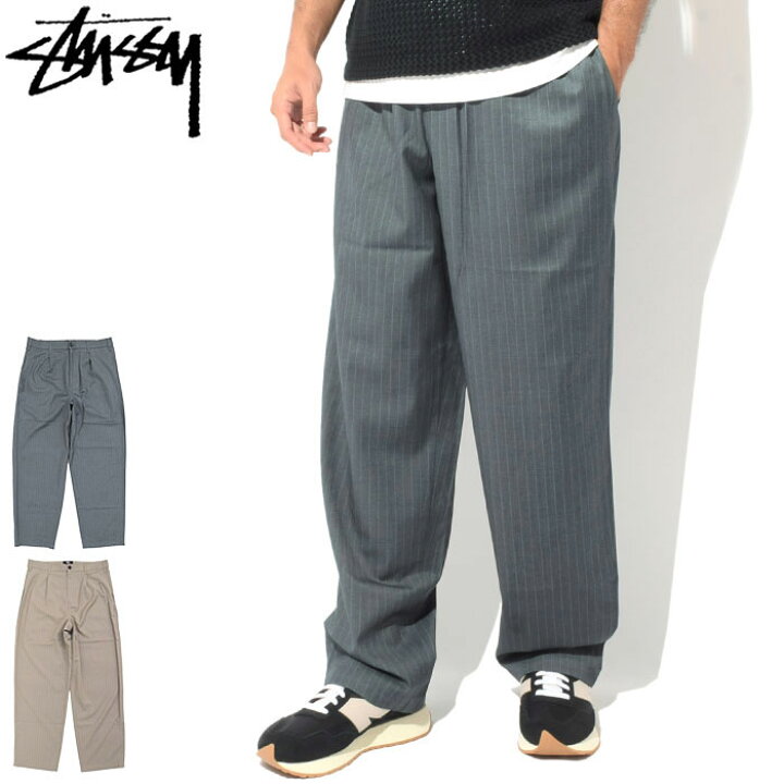 STUSSY(ステューシー) / STRIPED VOLUME PLEATED TROUSER/28 ｜スラックス 