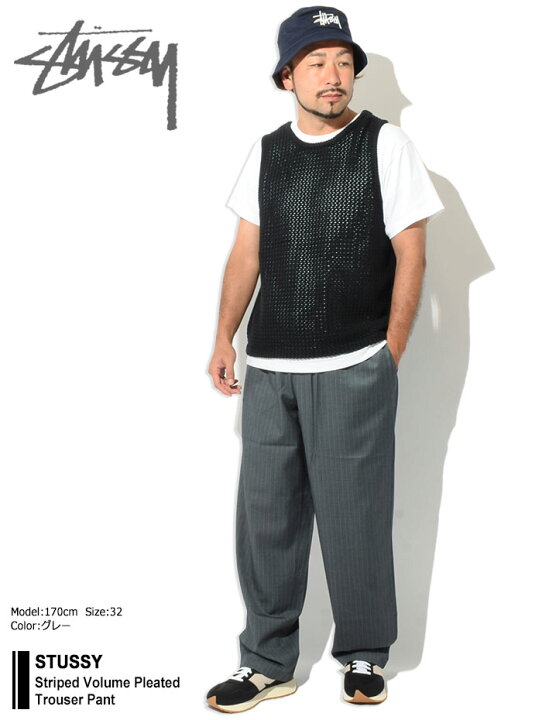 楽天市場】ステューシー STUSSY パンツ メンズ Striped Volume Pleated 