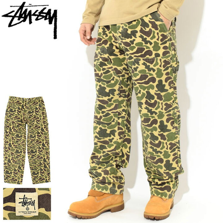 楽天市場】ステューシー STUSSY パンツ メンズ Camo Canvas Work 
