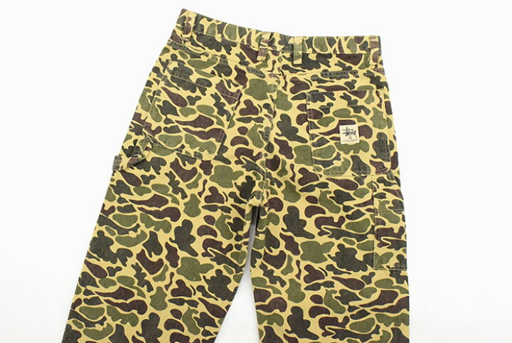楽天市場】ステューシー STUSSY パンツ メンズ Camo Canvas Work 