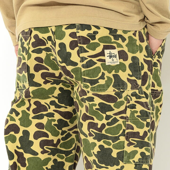楽天市場】ステューシー STUSSY パンツ メンズ Camo Canvas Work 