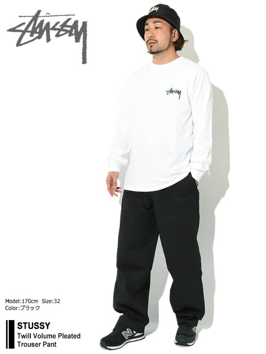 楽天市場】ステューシー STUSSY パンツ メンズ Twill Volume Pleated 