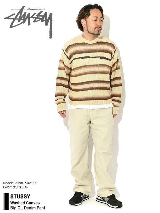 楽天市場】ステューシー STUSSY パンツ メンズ Washed Canvas Big OL 