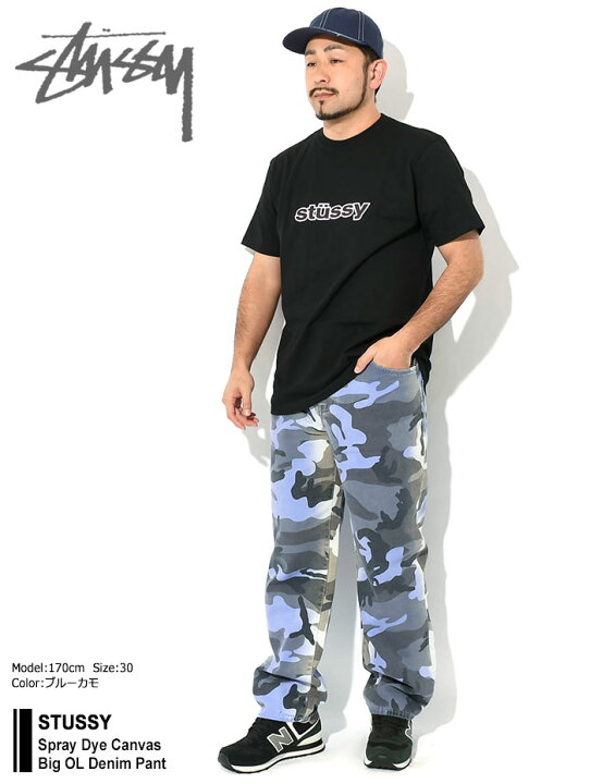 楽天市場】ステューシー STUSSY パンツ メンズ Spray Dye Canvas Big  